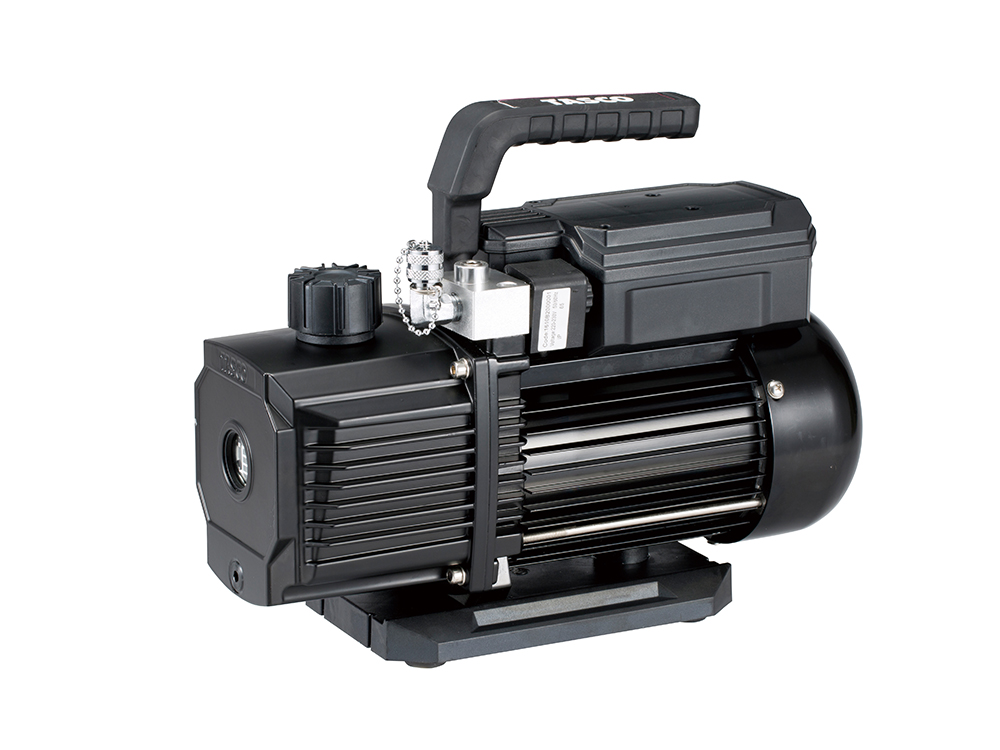 Two Stage Vacuum Pump with Anti-Oil Backflow Solenoid Valve