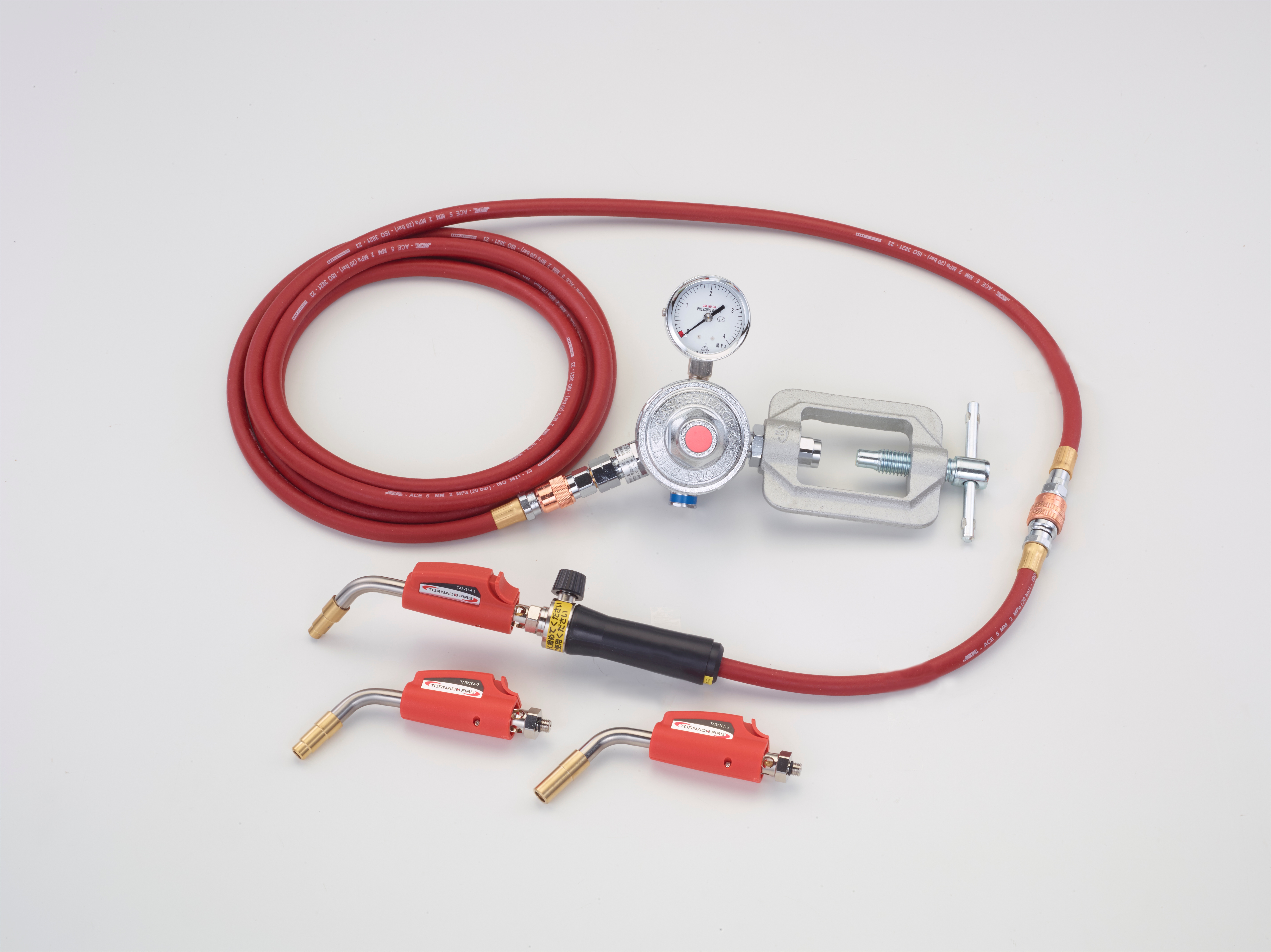 ワンタッチ着火式 アセチレンバーナー先端曲げ角度60°タイプ | 株式