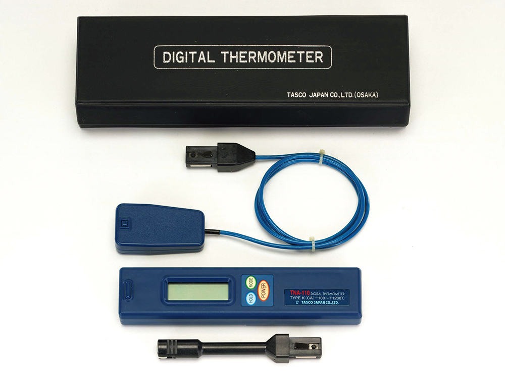 イチネンTASCO デジタル温度計 デラックスセット TA410BX & TA410-3 