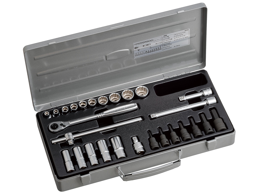 イチネンTASCO 3/8” 9.5mmソケットレンチセット TA730SB-5 イチネンTASCO 3⁄8\u201d 9.5mmソケットレンチセット TA730SB-5